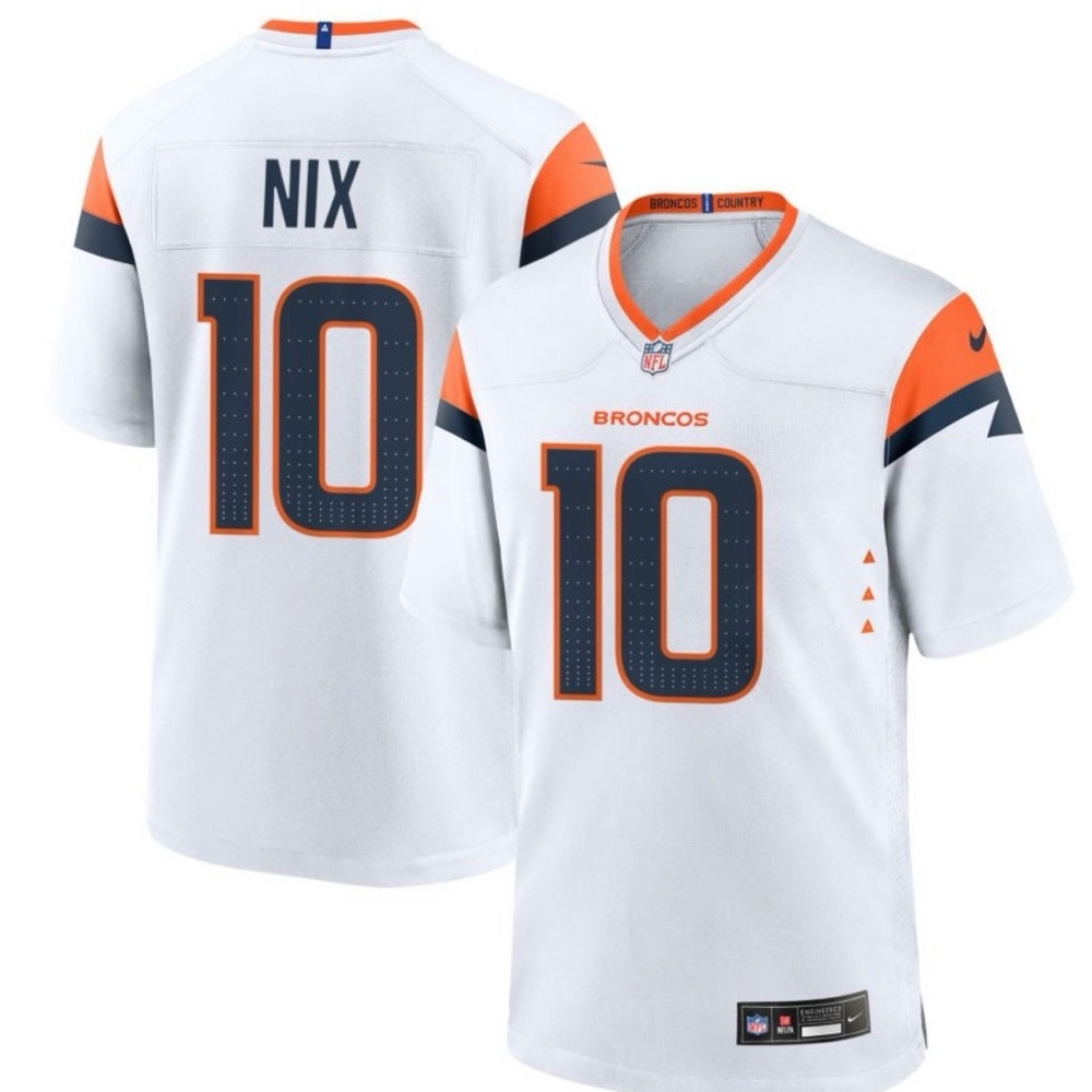 Men's Nike Bo Nix  Denver Broncos  Jersey - Picture 6 of 6